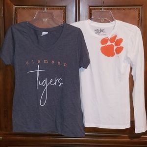 Bundle 2 NWOT Clemson women's shirts M